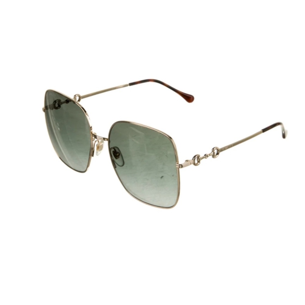GUCCI Horsebit Accent Oversize Sunglasses